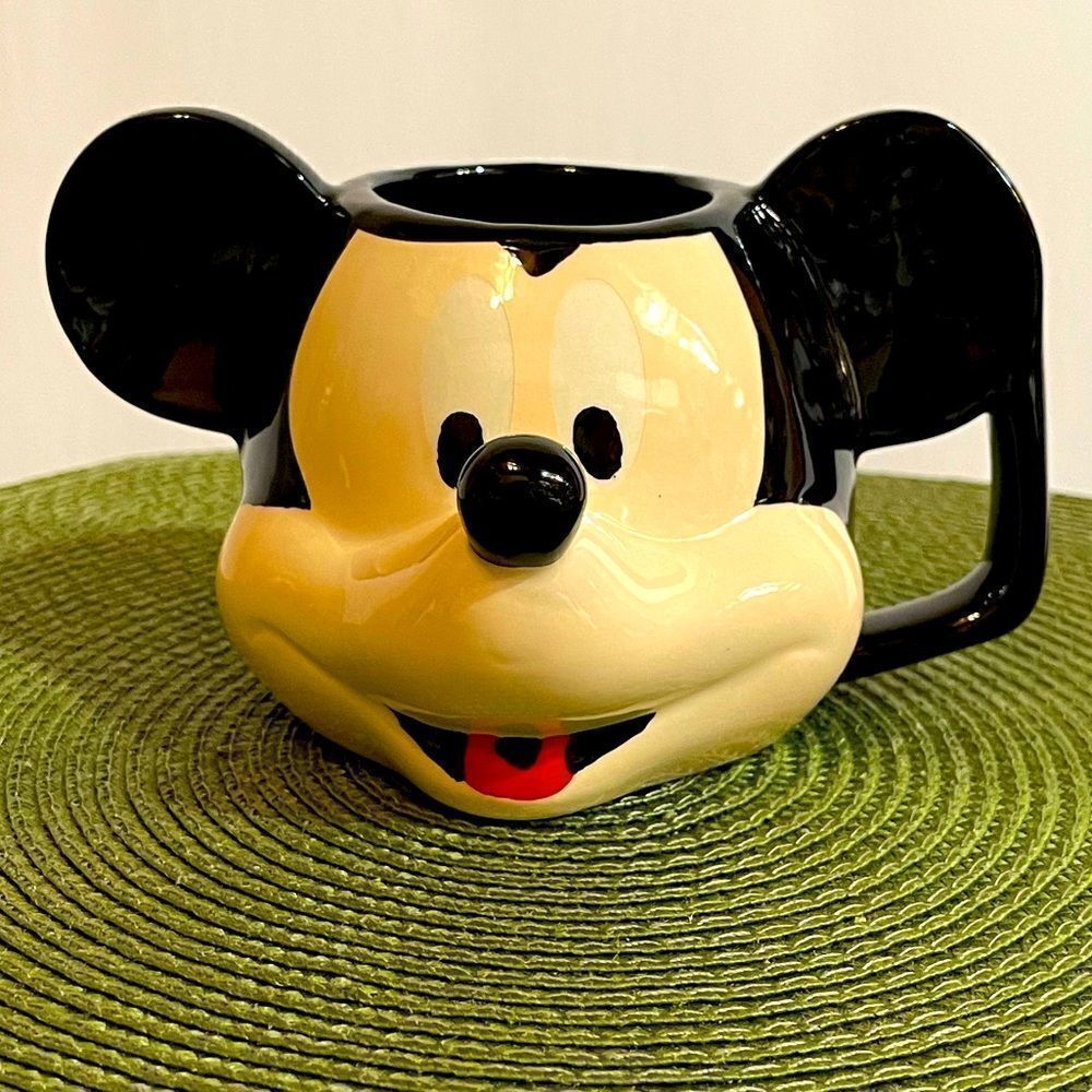Disney Mickey Mouse 3-D figural head mug NWT